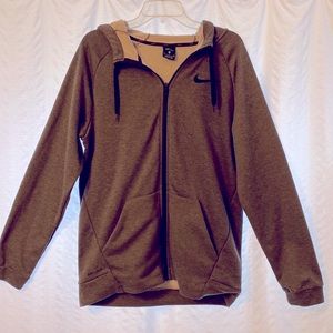Nike zip up hooded sweatshirt